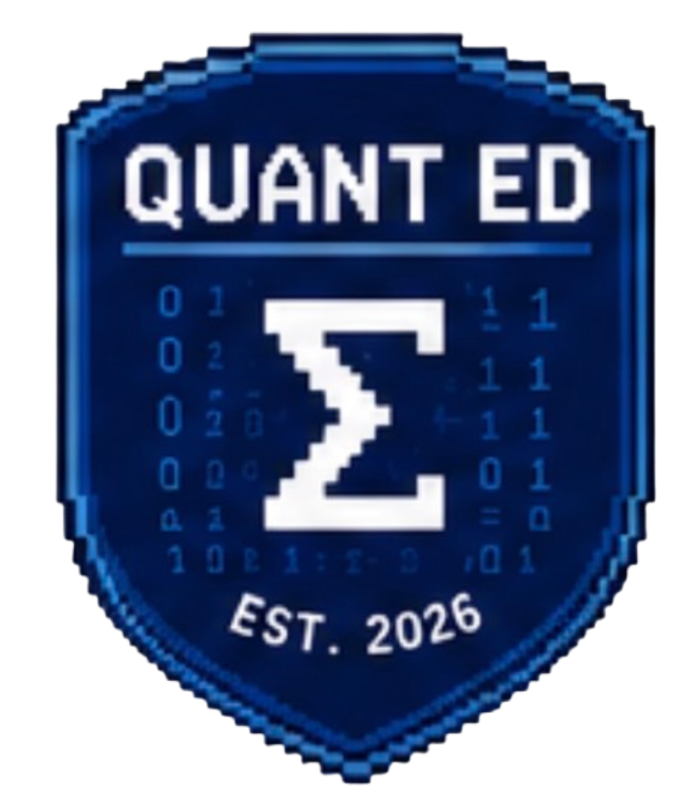 QuantED QUANT ED shield badge
